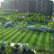 Outdoor Nursery Football Artificial Grass 50mm PE Field Green