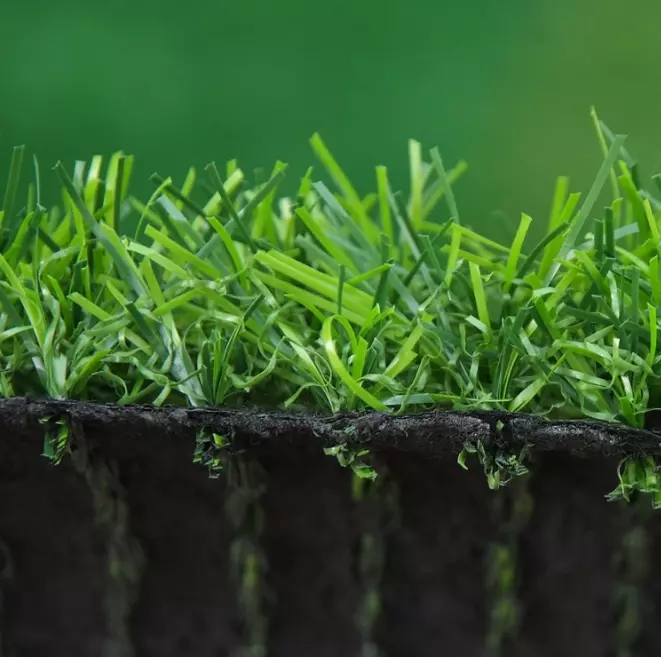 Artificial Turf On The Football Field Enhances The Drainage And