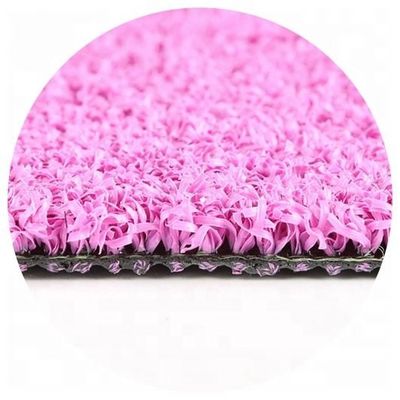 12mm Pink Colored Artificial Turf Outdoor Padel Court For Multi Sport Fields