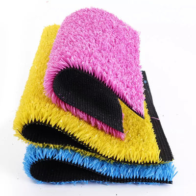 Direct Color Blue Yellow Red Purple Artificial Grass Colors Decoration