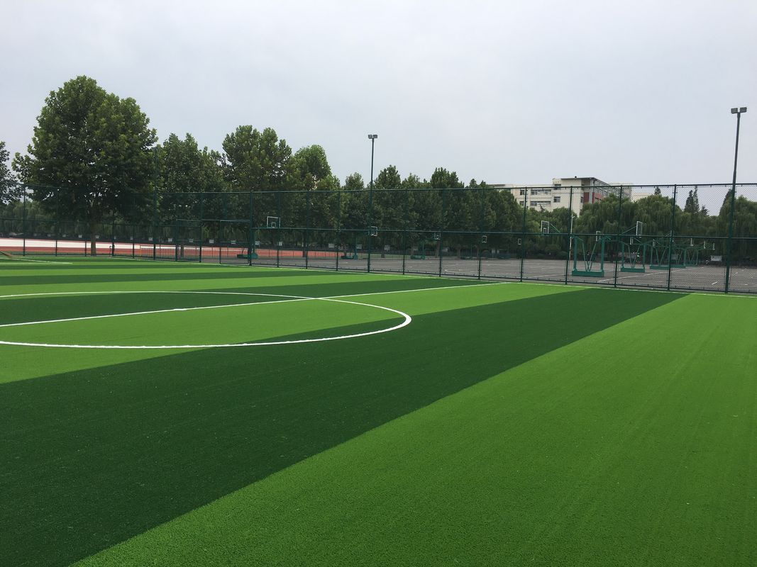 Eco Friendly Natural Looking Artificial Grass Soccer Field Oem Service