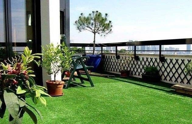 Nature Green Balcony Synthetic Grass / Soft Synthetic Cricket Turf