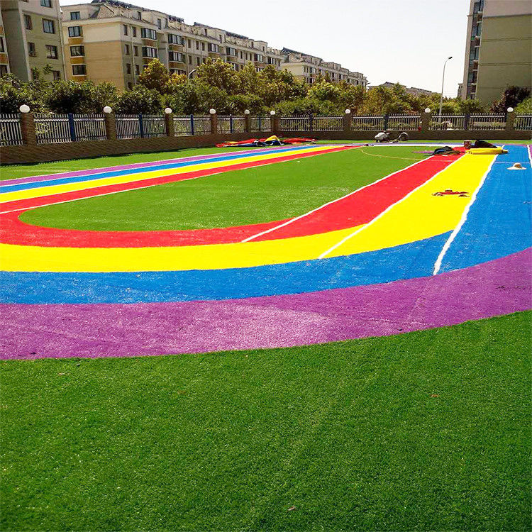 Decorative Custom Artificial Turf For Children'S Play Area Good Water Permeability