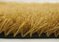 40mm Yellow Brown Coloured Fake Grass For Patios Rooftops Balconies