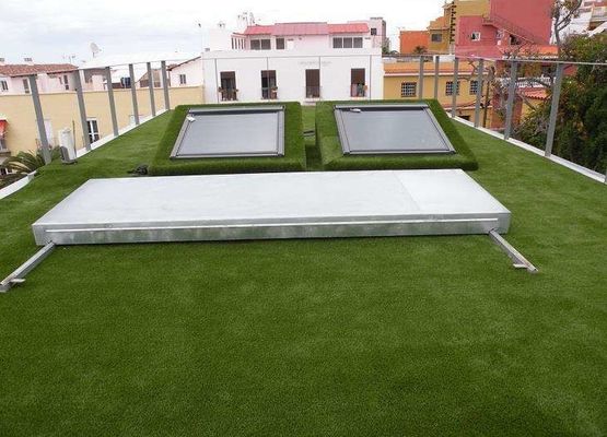 Eco - Friendly Roof Artificial Grass Easy Installation And Maintanance